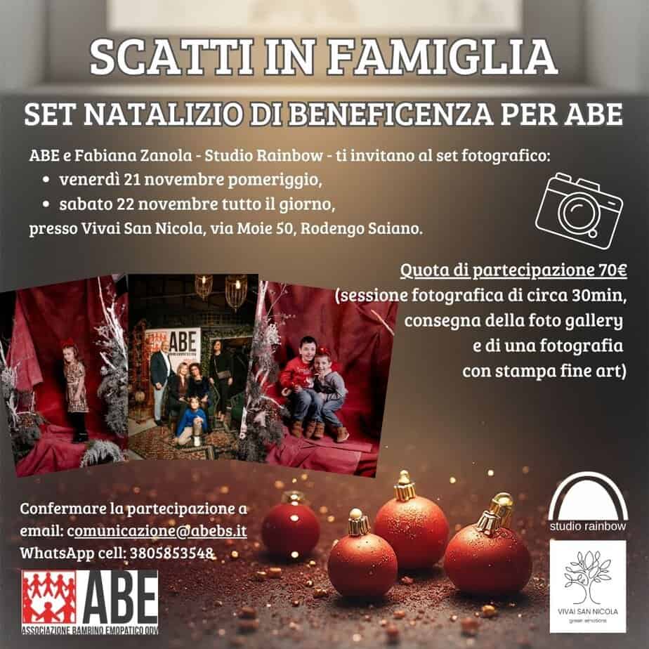 SCATTI IN FAMIGLIA – set fotografico natalizio per ABE