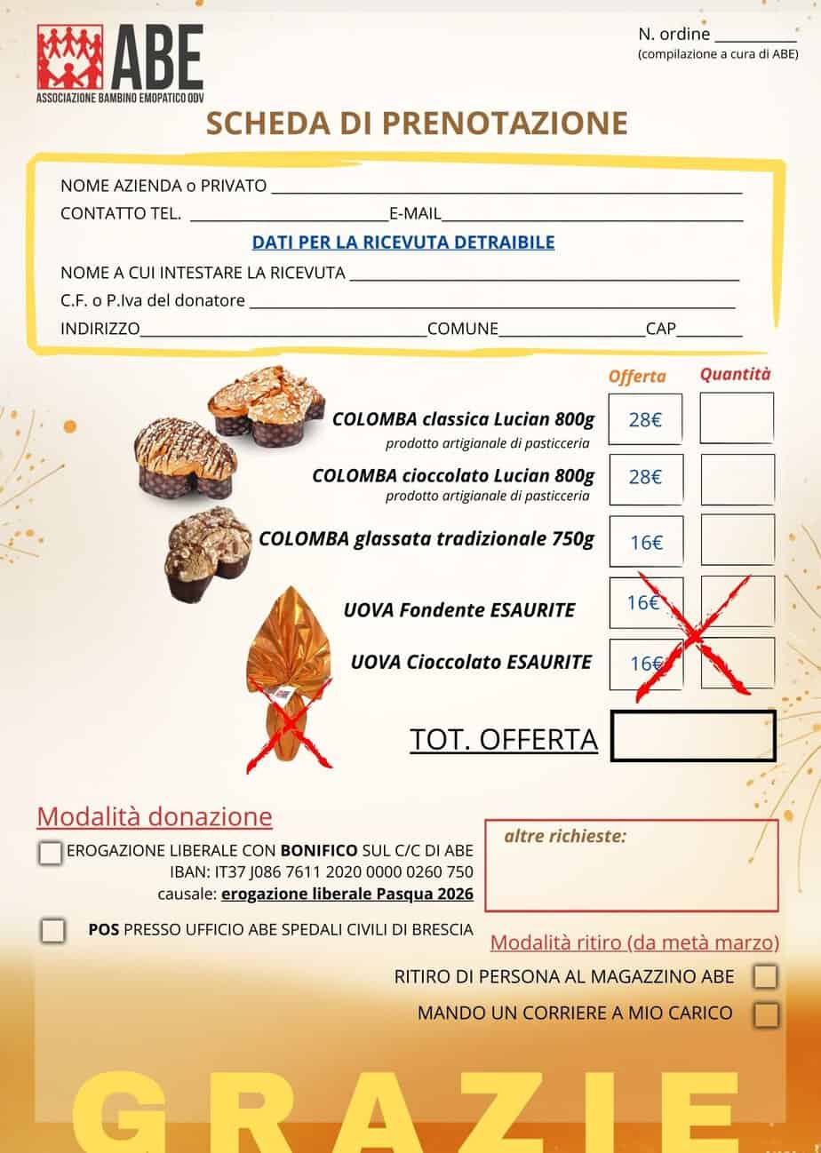 PASQUA SOLIDALE 2026