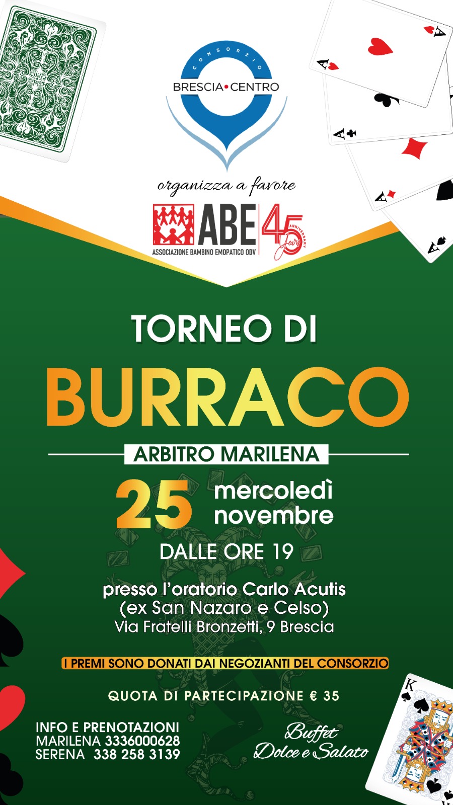 Burraco per ABE – Consorzio Brescia Centro